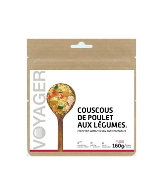 Couscous de poulet aux légumes lyophilisé