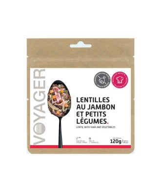 Lentilles au jambon et petits légumes lyophilisé