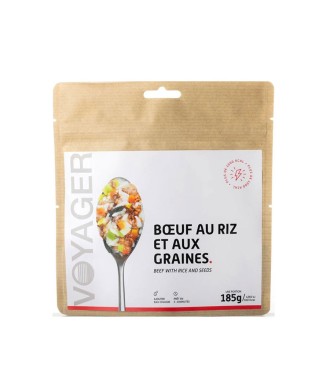 Bœuf au riz et aux graines lyophilisé