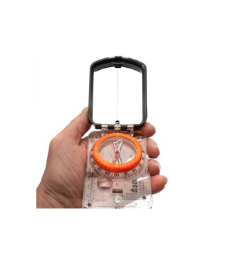 Sighting compass with mirror