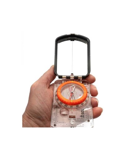 Sighting compass with mirror