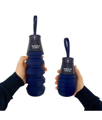 Foldable silicone water bottle